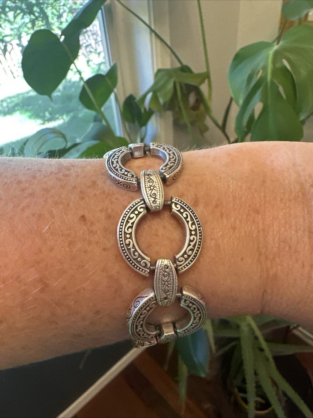 Brighton Chunky Round Link Bracelet 7.5”